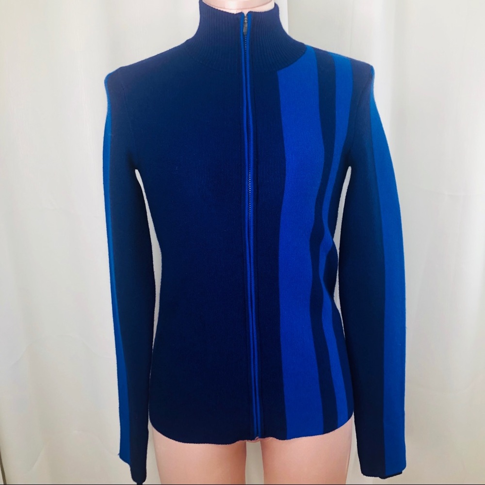 Athleta Wool Blend Color Block Running Sweater